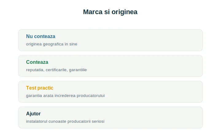 Panouri fotovoltaice marca origine: criteriile obiective de evaluare a producătorului
